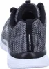 The back view of a black and gray Skechers shoe with a white sole. Anteprima dell’immagine prodotto