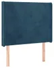 vidaXL LED Kopfteil Dunkelblau 83x16x118/128 cm Samt Produktbild-Vorschau 3