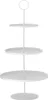 Etagere SIMPLE weiß aus Metall Eisen 3-stöckig schlicht Produktbild-Vorschau 1