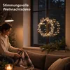 Weihnachtskranz LED Kranz Timer Batterie Lichterkranz Produktbild-Vorschau 7