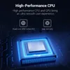A stylized image of a CPU chip with glowing blue circuits and text highlighting its performance. Podgląd zdjęcia produktu