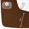 Buymax Topper Spannbettlaken Jersey Spannbetttuch 100% Produktbild-Vorschau 4