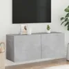 vidaXL Szafka ścienna pod TV betonowa szara 100x30x41 cm Podgląd zdjęcia produktu 2