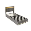 Letto imbottito INONEFT 90x200 cm con LED e USB, letto box Anteprima dell’immagine prodotto 14