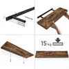 VASAGLE Schweberegal, Wandboard, 40 x 20 x 3,8 cm braun Produktbild-Vorschau 25