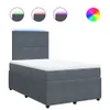 Boxspringbett mit Matratze Dunkelgrau 120x200 cm Samt Produktbild-Vorschau 1
