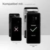 Four Samsung Galaxy phones are displayed, two showing a red 'X' and two showing a green checkmark, indicating compatibility. Produktbild-Vorschau