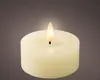 LED Teelichter 7x6cm mit Timer Wachs 2 Stück Creme / Produktbild-Vorschau 1