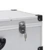 vidaXL Custodia per 80 CD Alluminio ABS Argento Anteprima dell’immagine prodotto 8