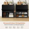 FABATO 5-stufiger Schuhschrank mit Tür – Platz für 20 Paar Produktbild-Vorschau 5