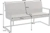 Industrial Freischwinger Bank LOFT 160cm taupe mit Armlehne Produktbild-Vorschau 7
