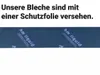 Brustblech anthrazit RAL 7016 mit 13 cm langer Schürze 2 m Produktbild-Vorschau 4