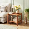 Table d'appoint en bois COSTWAY, table de jardin avec trou Voir les images du produit 8