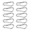 10Pcs Gancio a molla in acciaio inox a scatto Moschettone Anteprima dell’immagine prodotto 2