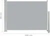 Tenda laterale estensibile 80×300 cm grigio Anteprima dell’immagine prodotto 17