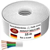 15m Kunststoffschlauchleitung H05VV-F 5G2,5 Weiß Flexible Produktbild-Vorschau 4