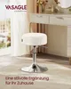 Schminkhocker, Schminkstuhl, Sitzhocker, höhenverstellbar, Produktbild-Vorschau 4