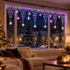 5x0,6 meter LED-lichtgordijn, kerst, sterren, lichtketting, Productafbeelding-voorbeeld 2