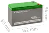 Qoltec 53031 AGM battery | 12V | 9Ah Voir les images du produit 12