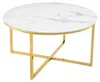 Élégante table basse BOUTIQUE 80 cm, blanche, ronde, en Voir les images du produit 9