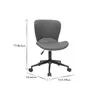 Miliboo - Design-Bürostuhl braun JOSH Produktbild-Vorschau 6