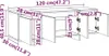 VidaXL 809575, Biały, Drewno, Drewno, 1200 mm, 300 mm, 405 Podgląd zdjęcia produktu 8