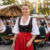 Dirndlbluse dirndel bluse Trachtenbluse Weiß Trachtenmode, Produktbild-Vorschau 6