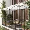 Sekey Rund Sonnenschirm 200 cm, Gartenschirm mit Kurbel & Produktbild-Vorschau 8