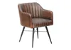 MASSIVMOEBEL24 | Chaise 54x68 Cuir Brun IRON LABEL #11 Voir les images du produit 1