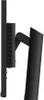 Side view of a black computer monitor stand and part of the monitor. Produktbild-Vorschau