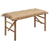 vidaXL Banc de jardin pliable avec support 118 cm bambou Voir les images du produit 8