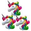 3 Stück Folienballon Einhorn "UNICORN" (61cm) Luftballon, Produktbild-Vorschau 6