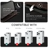 NALIA Echt-Leder Flipcase für iPhone 15 Hülle, Rindsleder Produktbild-Vorschau 4