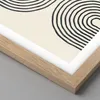 Gerahmtes Poster - Rahmen in heller Eiche - Linien Oval Produktbild-Vorschau 2