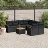 The Living Store 9-tlg. Garten-Sofagarnitur mit Kissen Produktbild-Vorschau 2