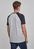 Urban Classics - RAGLAN Contrast T-Shirt grau / navy - XXL Podgląd zdjęcia produktu 12