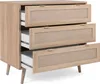 Finish Komoda Bali 03A Sonoma-Eiche und Raffia-Druck Podgląd zdjęcia produktu 13