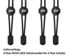 Elastische Schnürsenkel für 2 Paar Schuhe - Schwarz - 100 Produktbild-Vorschau 2