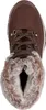 A top-down view of a brown winter boot with fur lining. Anteprima dell’immagine prodotto