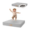 Flumi Kindertrampolin Hüpfmatte Indoor mit Cordbezug, Produktbild-Vorschau 1
