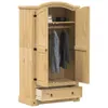 vidaXL Kleiderschrank Corona 102x52x186 cm Massivholz Produktbild-Vorschau 3
