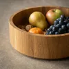 HOLZSCHÜSSEL aus massiver Eiche, 27,5 cm, für Obst, Salat Produktbild-Vorschau 6