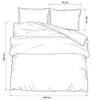 vidaXL Bettwäsche-Set Grau 240x220 cm Baumwolle Produktbild-Vorschau 6