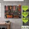 botle® Werkzeugwand Lochwand aus Metall 80 x 60 cm, Produktbild-Vorschau 5
