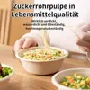 Zbssny Einwegschalen aus Zuckerrohr, 200 Stück, 220 ml, Produktbild-Vorschau 3