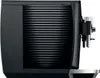 Side view of a black JURA coffee machine with a silver drip tray. Anteprima dell’immagine prodotto