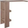 A modern bar table with storage, shown from a side angle against a white background. Produktbild-Vorschau