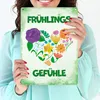 Frühlingsgefühle Metallschild XXL in 28x38 cm mit Produktbild-Vorschau 3