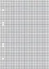 A sheet of graph paper with punched holes on the left side. Produktbild-Vorschau