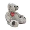 Teddybär Grau 22 cm mit Herz  Kuscheltier Teddy Bär Produktbild-Vorschau 4
